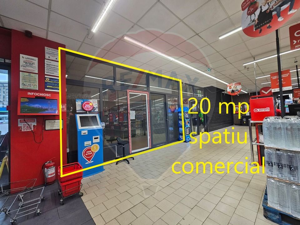 Spațiu comercial 20mp OMV PROFI Piata Marasti