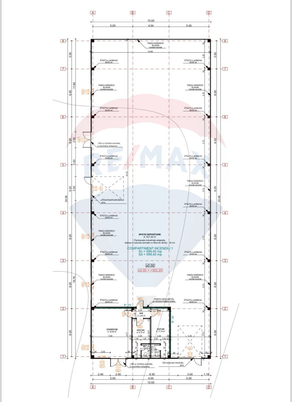 Hala industriala, de inchiriat– 600 mp utili, 1200 mp teren