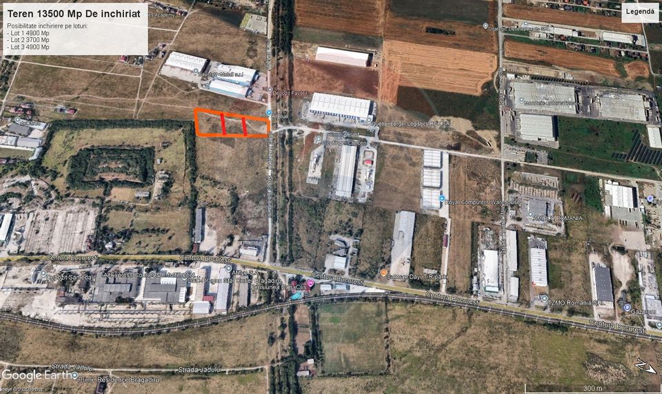 Teren de inchiriat – 13.500 mp, Clinceni Centura Bragadiru–Domnesti