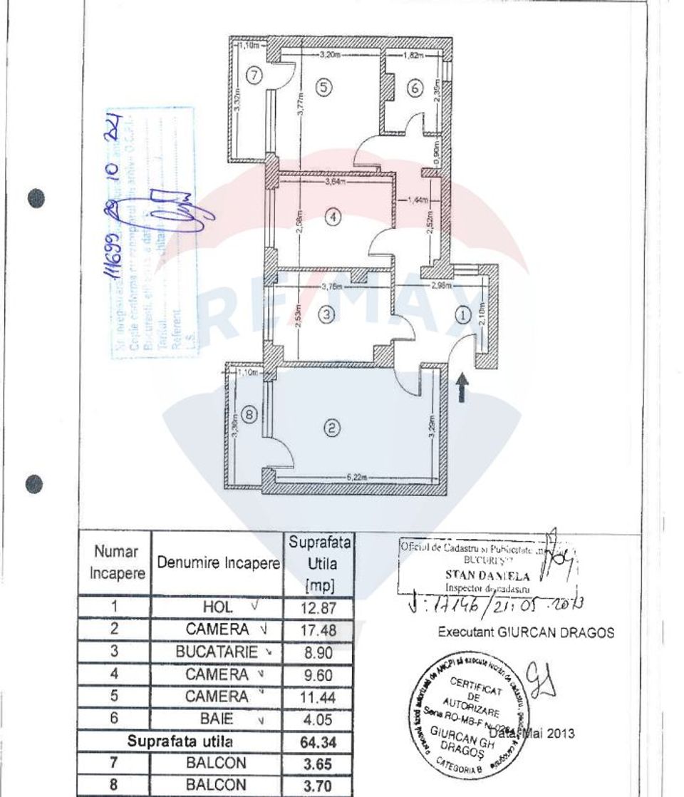 3-room apartment for rent in Drumul Taberei area