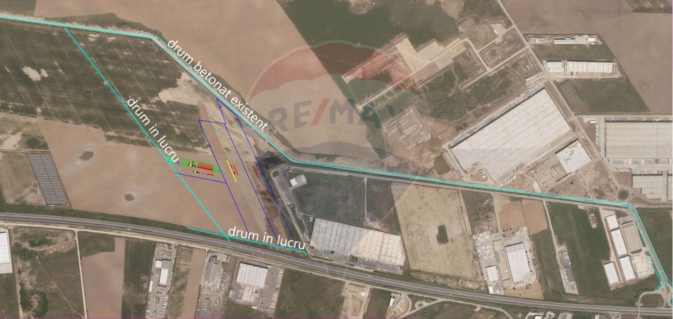 Teren intravilan 93,000mp / Autostrada A1/km 23