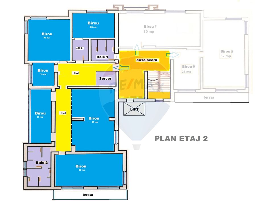 Spatiu birouri de inchiriat 200 mp Central. All inclusive. Comision 0%