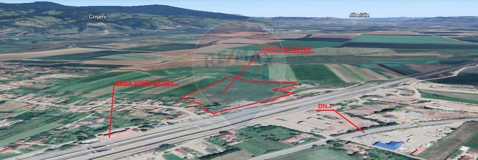 Land 44,200sqm Vintu de Jos / Strada Garii