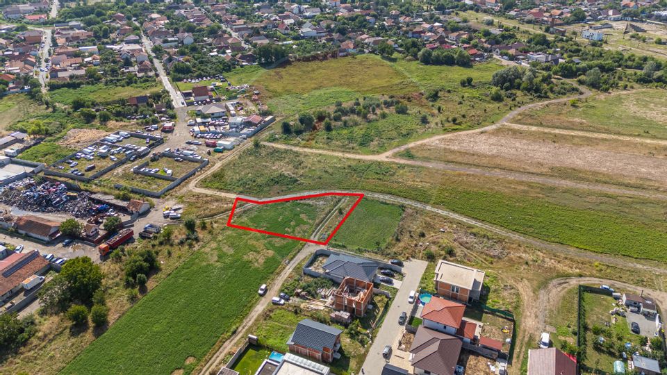 Teren 1237 mp cu PUZ aprobat de vanzare Bujac,Arad