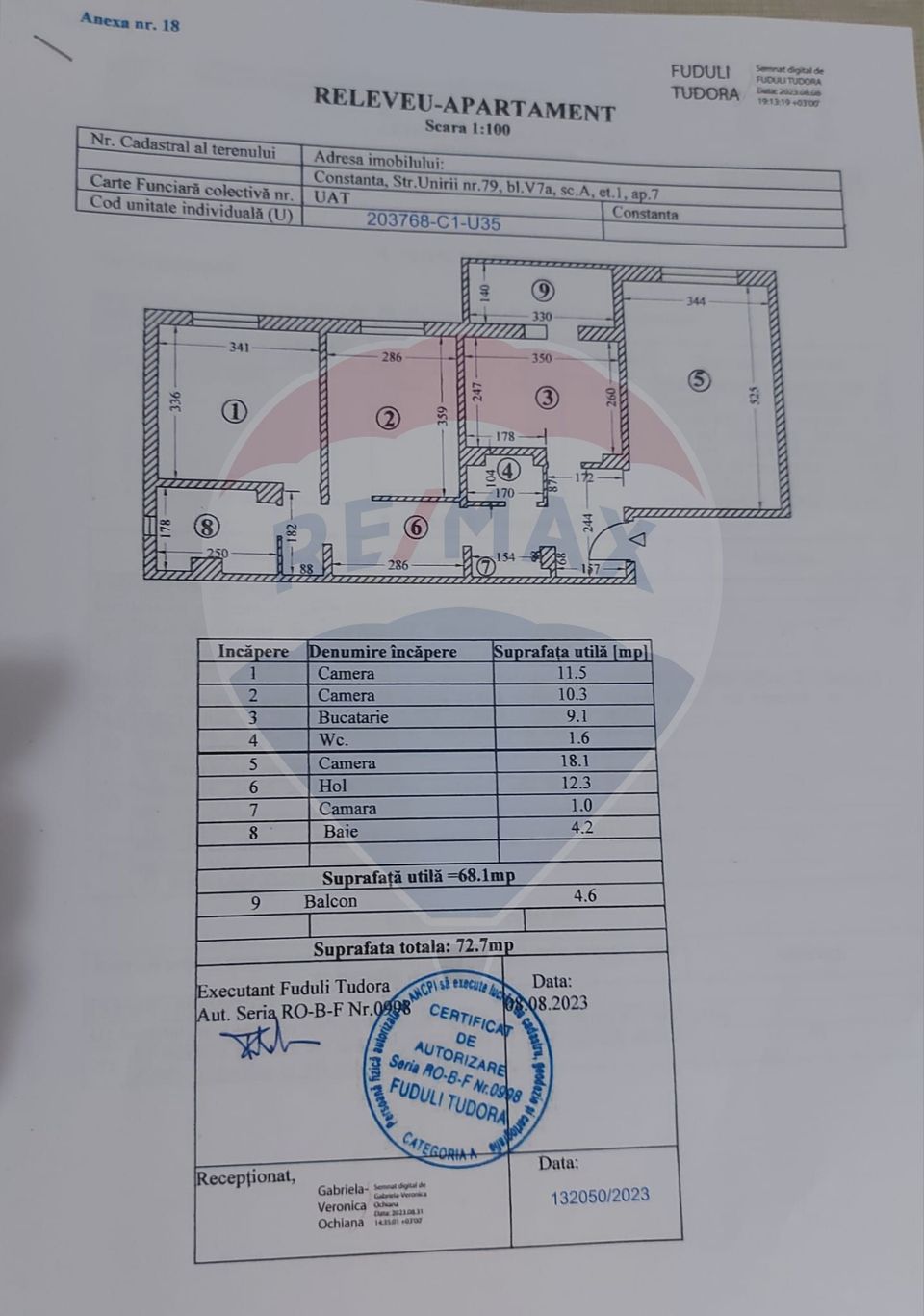 Apartament cu 3 camere de vânzare în zona Faleza Nord Consanta