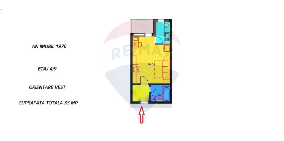 1-room apartment for sale in the Drumul Taberei area