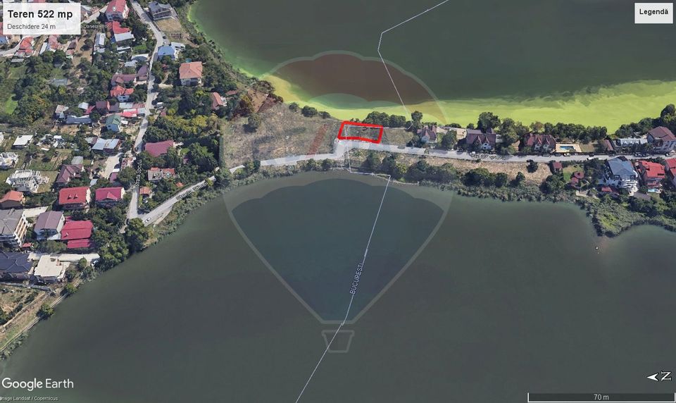 Teren cu deschidere lacul Colentina zona Doamna Ghica Fundeni