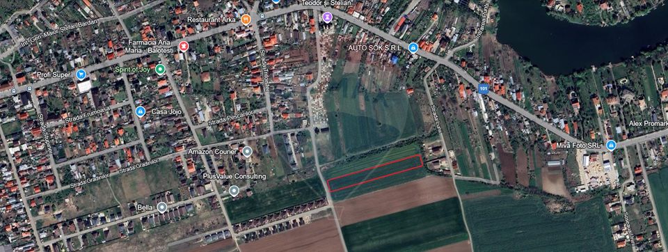 Teren 7,500mp Balotesti / Strada Biserica Sfantul Nicolae