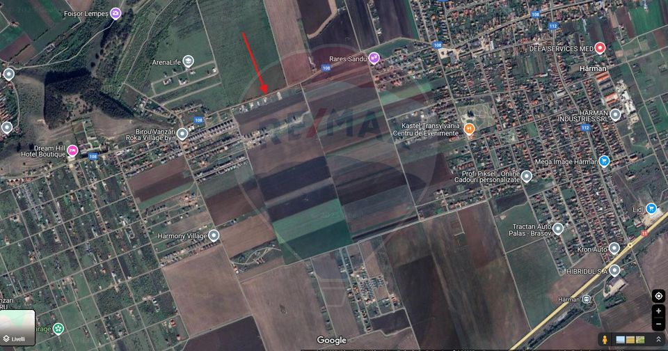 Teren 942mp de vânzare, Hărman / Strada Sânpetrului