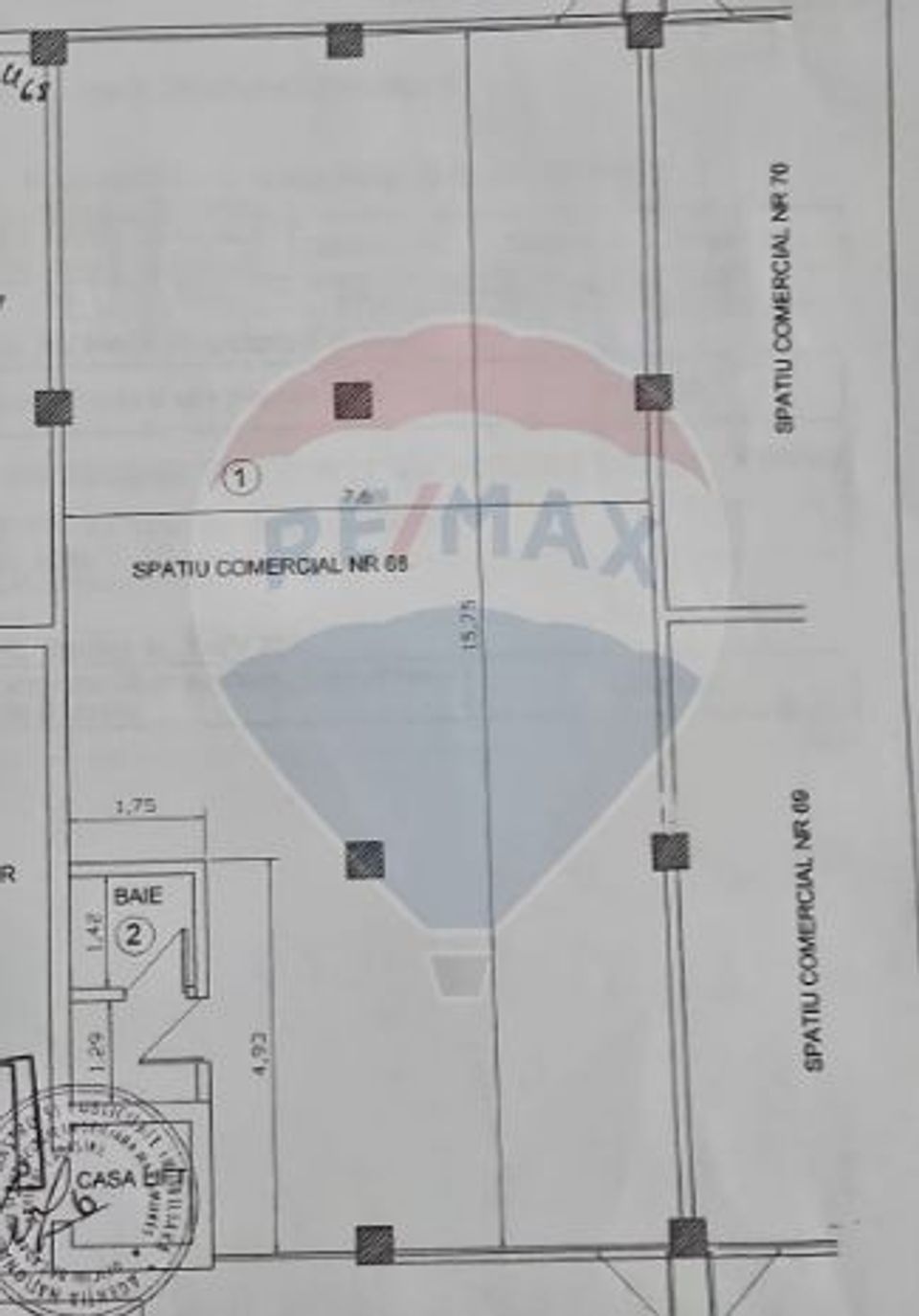 80sq.m Commercial Space for rent, Vasile Alecsandri area