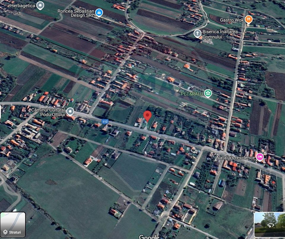 Teren intravilan de vanzare 2,950 mp Podu Oltului / Strada Principala