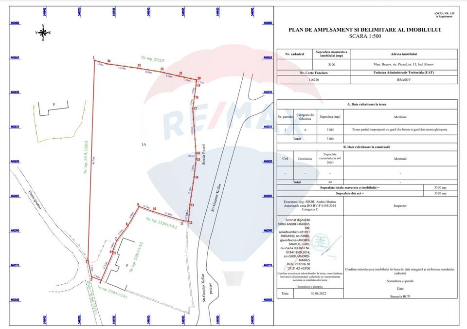 Teren 2,702mp Brasov / Proprietate imobiliară de lux Comision 0%