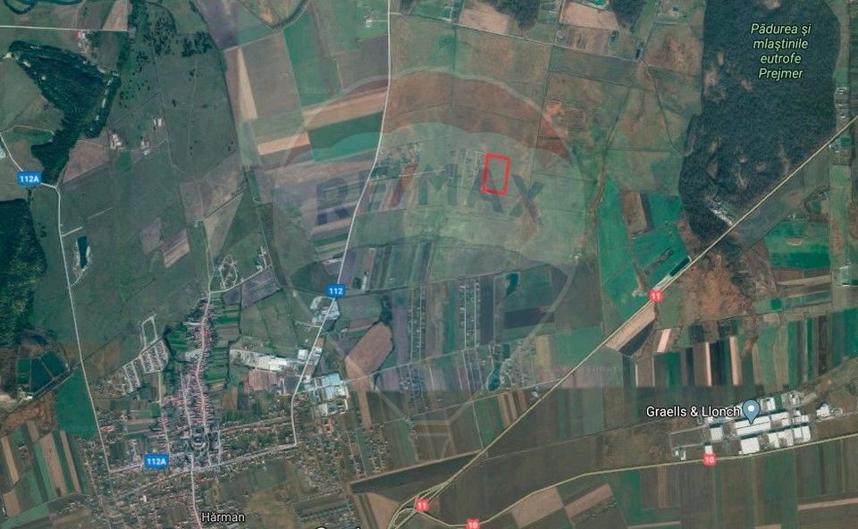 Teren Harman 21000mp, PUZ aprobat, pretabil dezvoltare imobiliara