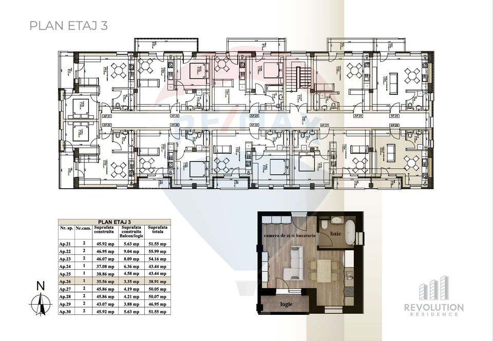 1 room Apartment for sale, Orasul Vechi area
