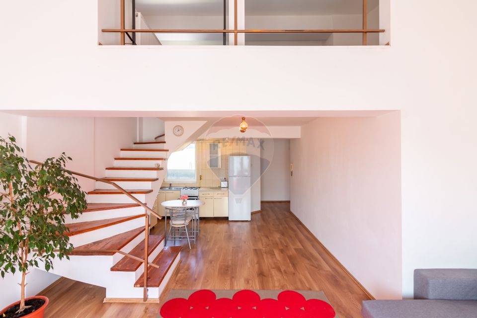 INCHIRIERE: Apartament LOFT 2 cam.,  75+8mpu terasa, Floreasca