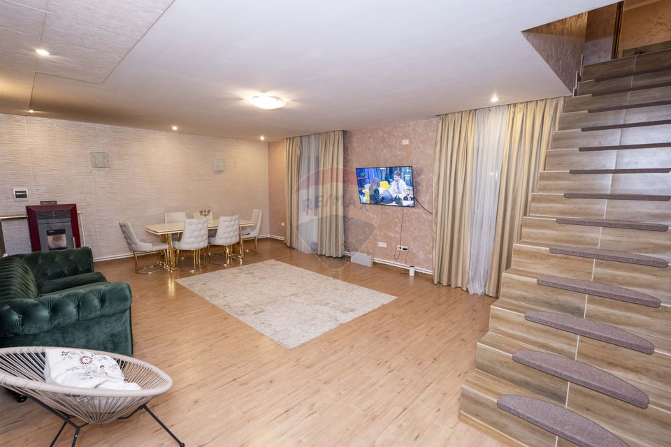 Vila 5 camere complet mobilata, foișor, teren generos