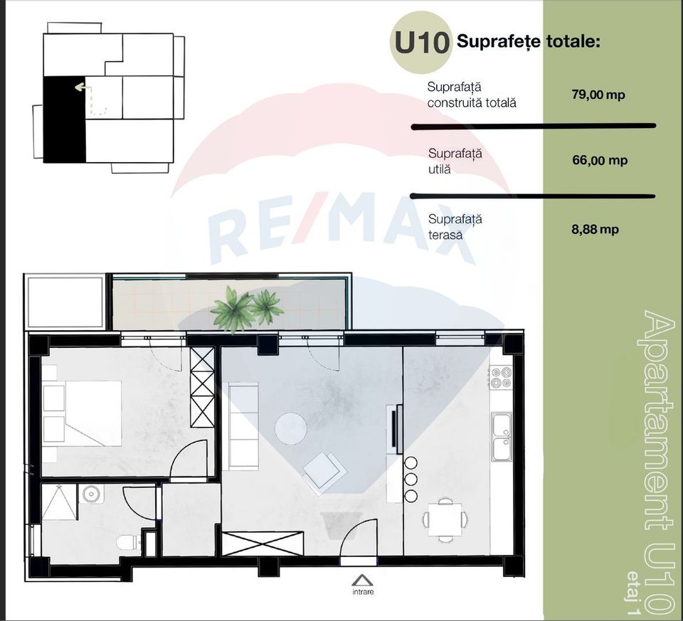 Apartament 2 camere de vânzare -  Jupiter - Incite Apartments