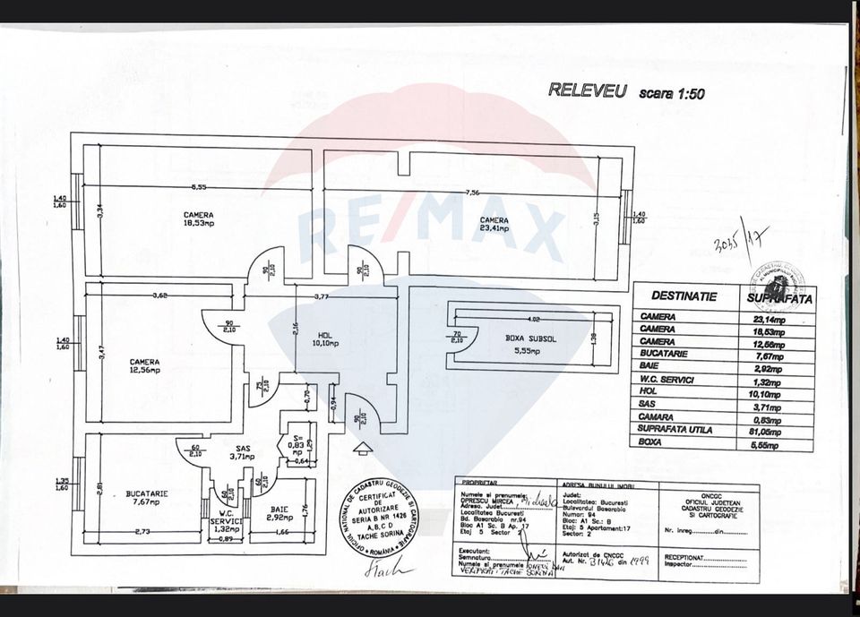 3 room Apartment for sale, Basarabia area