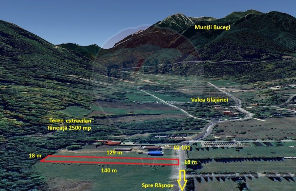 Land 2,500sqm Rasnov / DJ 101