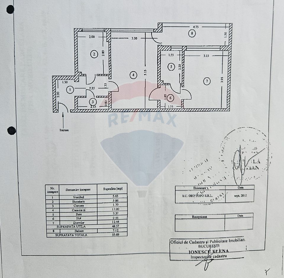 2 room Apartment for sale, Jiului area