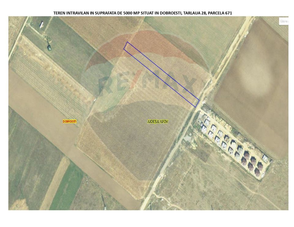 Dobroesti - teren intravilan 5000mp, Bulevardul Nordului