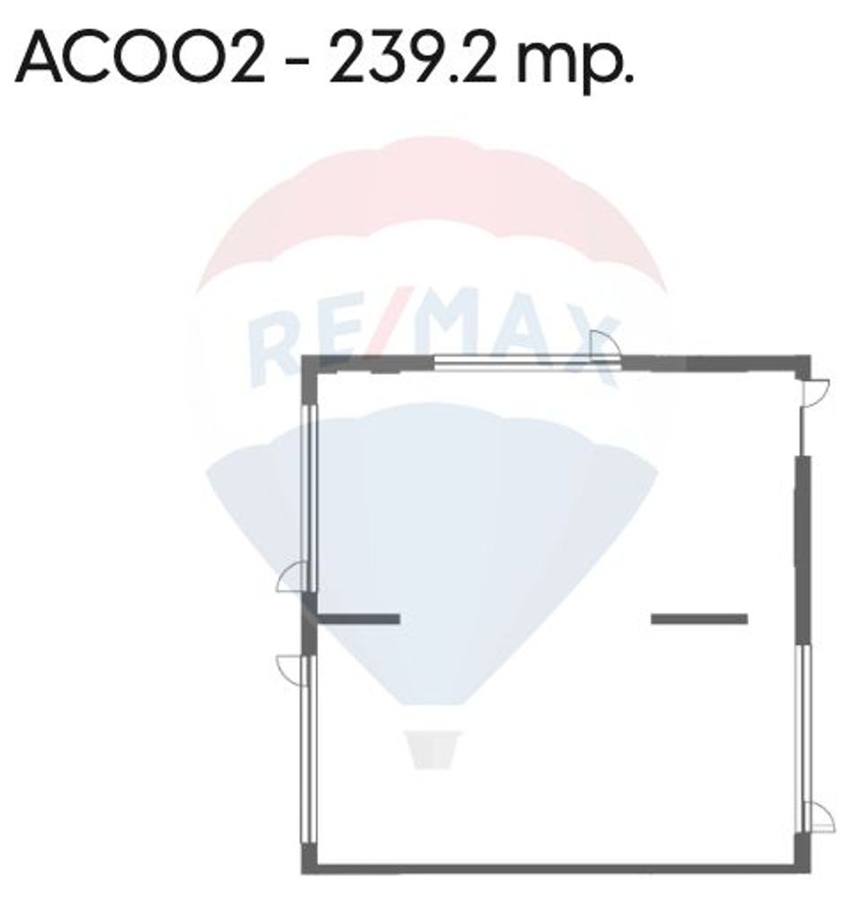 Spațiu comercial / birouri de vânzare  (239.2mp)– zona centrală