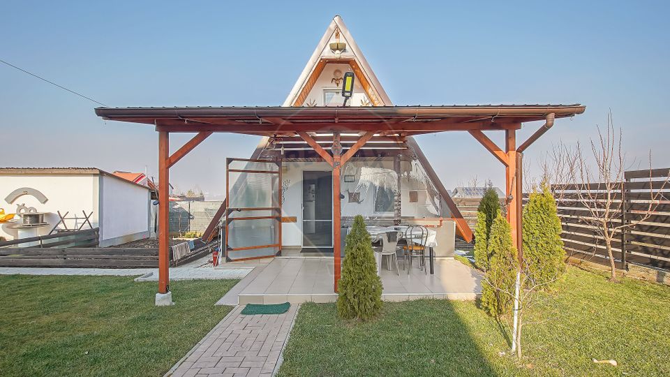 Comision zero, casa individuala + cabana A frame in Bod, la intrare