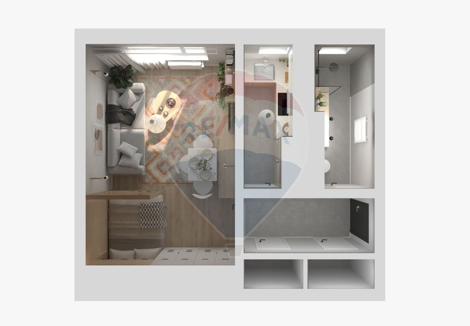 Garsonieră decomandată, luminoasă, Șos. Pantelimon nr. 237