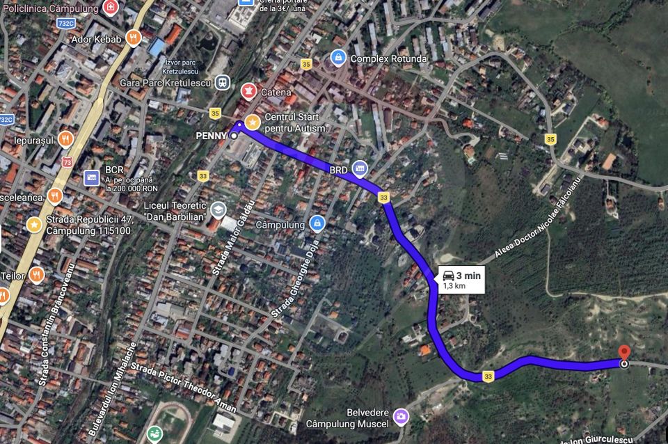 Land 33,598sqm Campulung-Muscel / Strada Colonel Alexandrescu