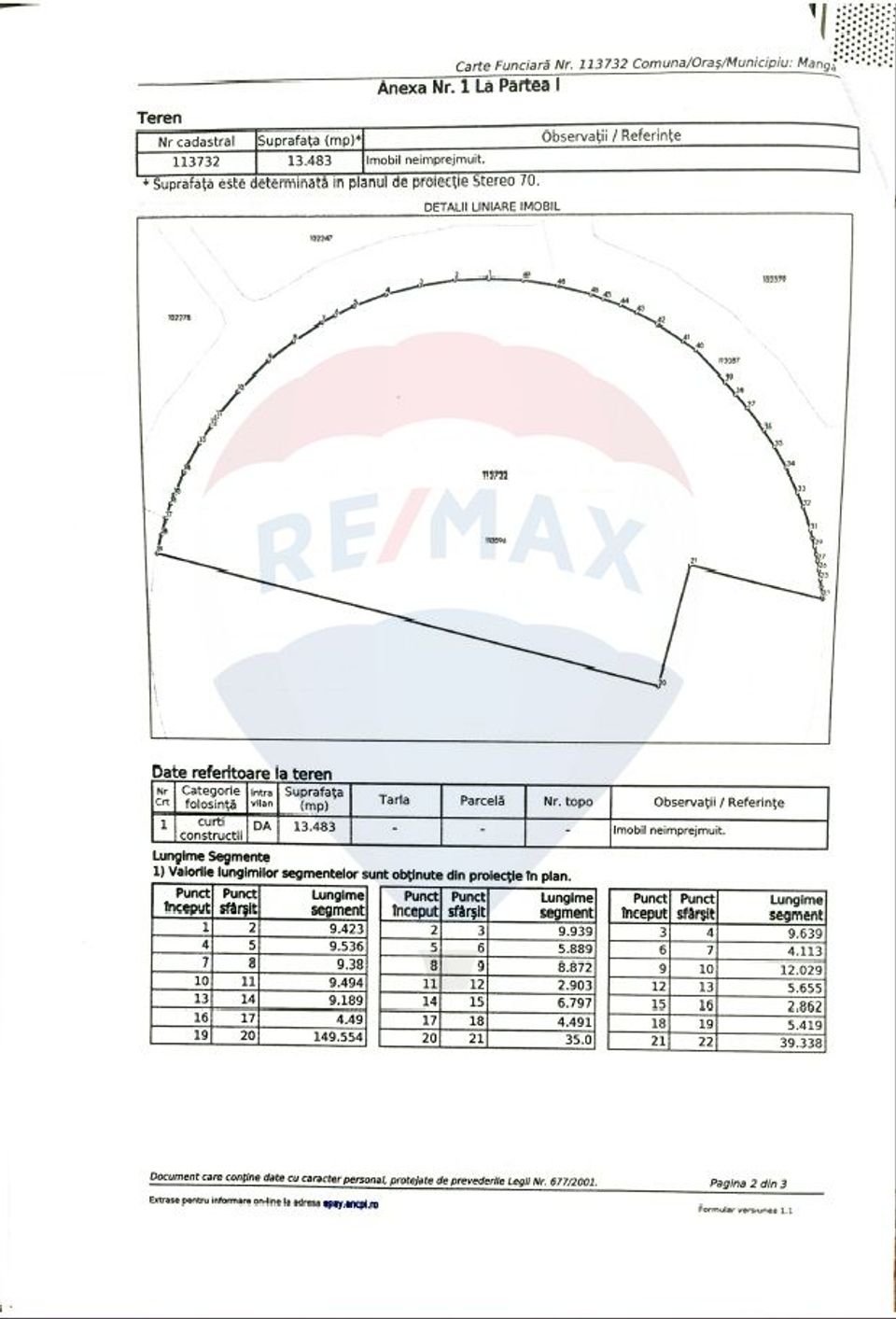 Land 13,483sqm Mangalia / Strada Titu Maiorescu