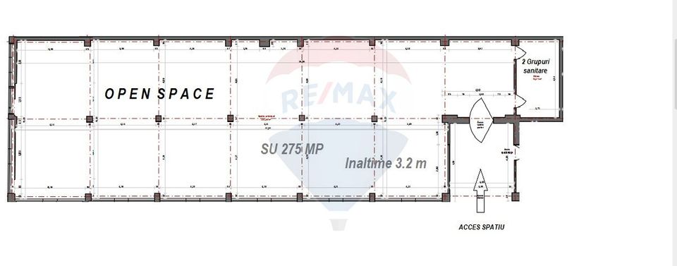 275sq.m Commercial Space for rent, Grigorescu area