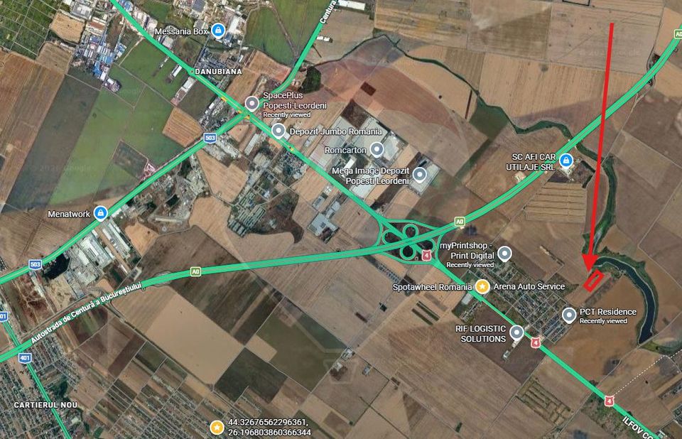 Teren 558 mp -de vanzare- Allegria Residence Popesti Leordeni