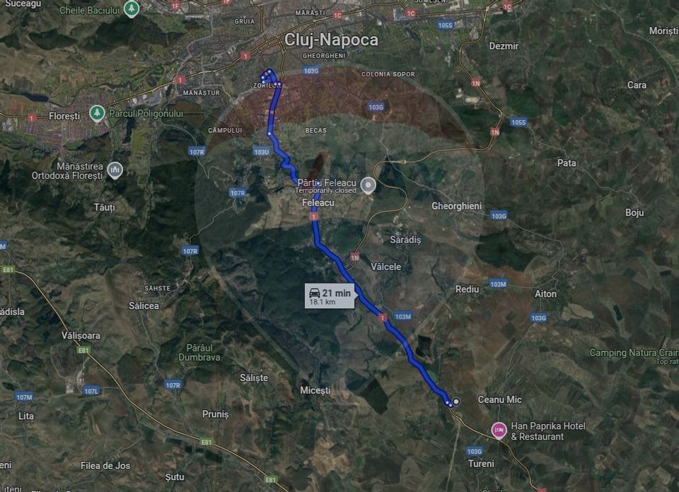 Land 5,800sqm Tureni / Soseaua E60