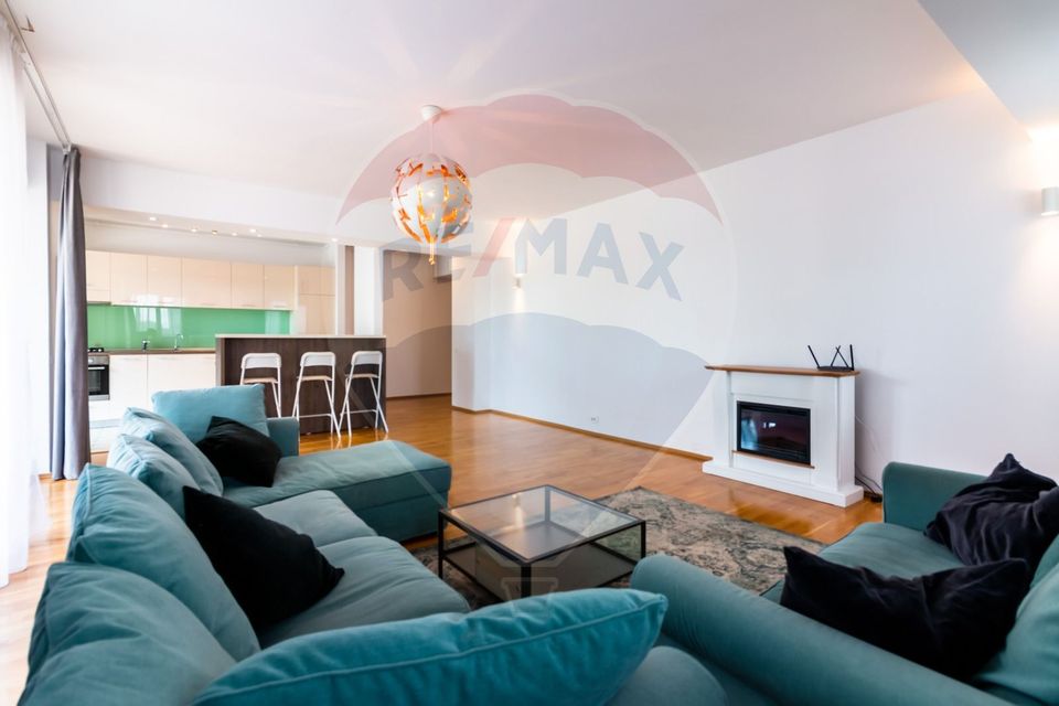 Apartament 3 camere de închiriat în Pipera, loc parcare, terasa 95mp