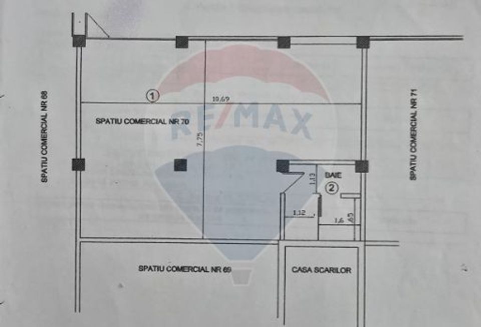 Spațiu comercial de 200mp de închiriat în zona Vasile Alecsandri
