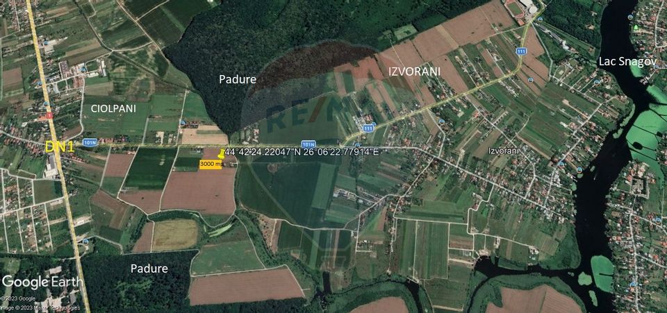 Land 3,000sqm Ciolpani / DJ 101N