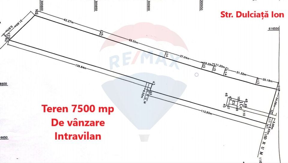 Land 7,500sqm Crivat / Strada Dulciata Ion