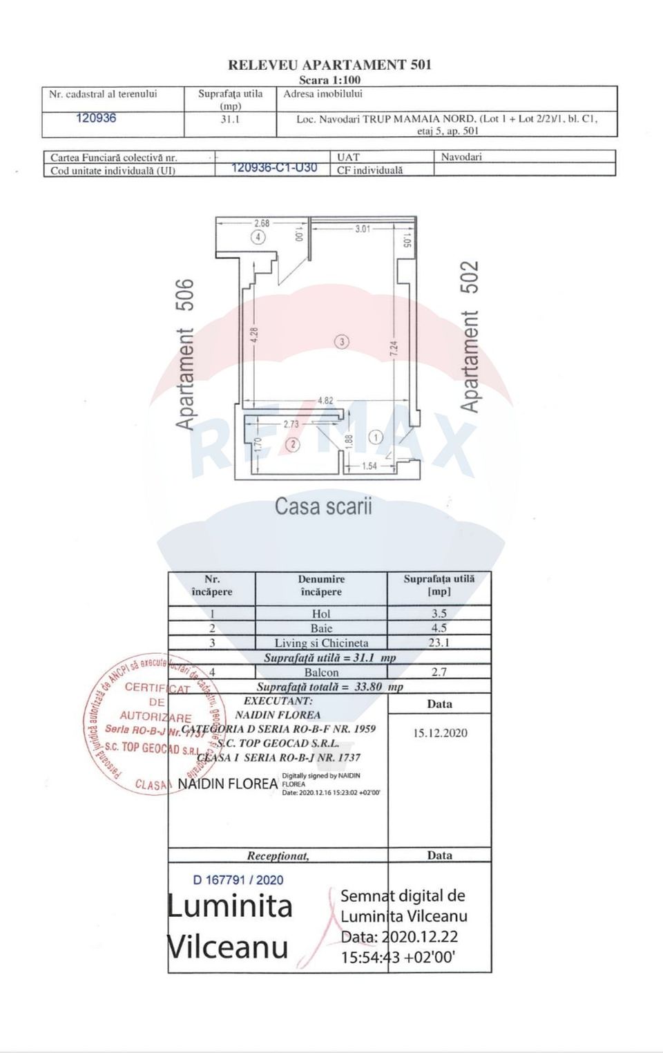 Vanzare Studio Mamaia Nord vedere panoramica mare/lac