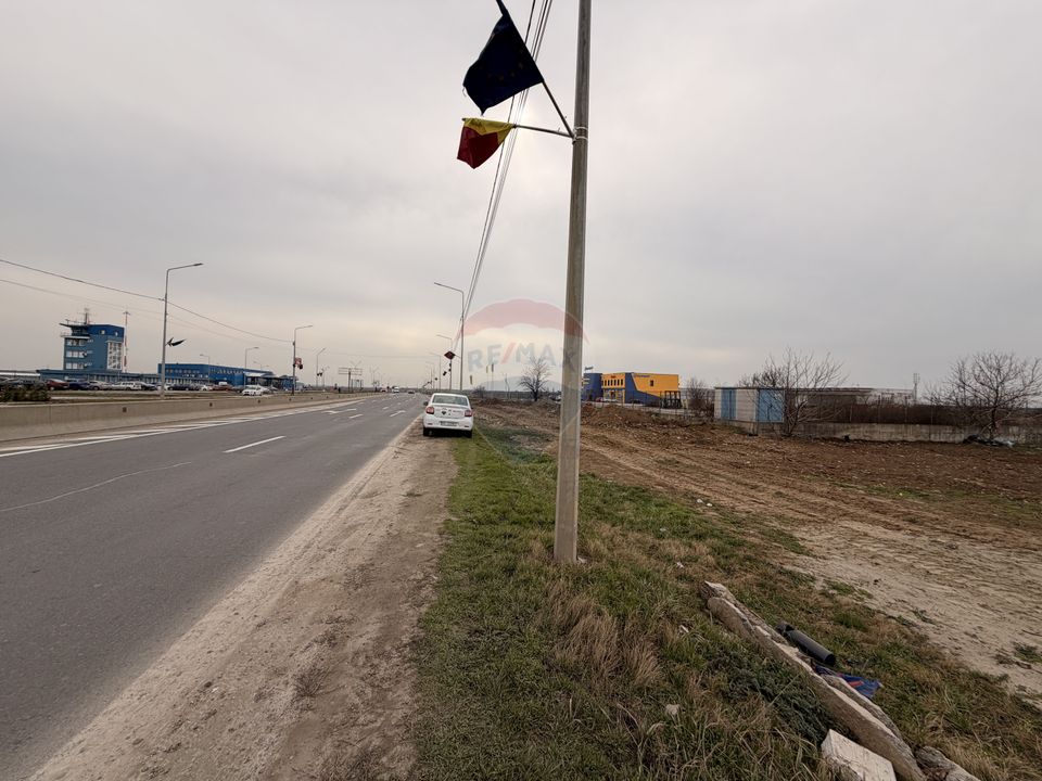 Teren 7,868mp, Aeroportul Oradea / DN E71/viitorul sens giratoriu