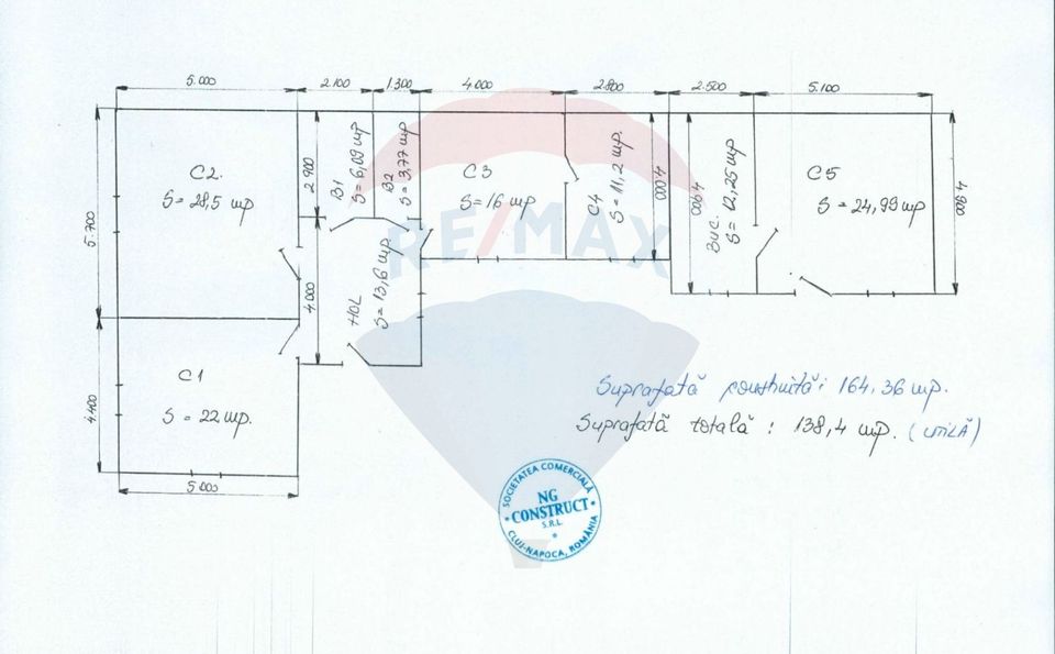 Casă  cu 5 camere de închiriat în zona Marasti, Piața 1 Mai
