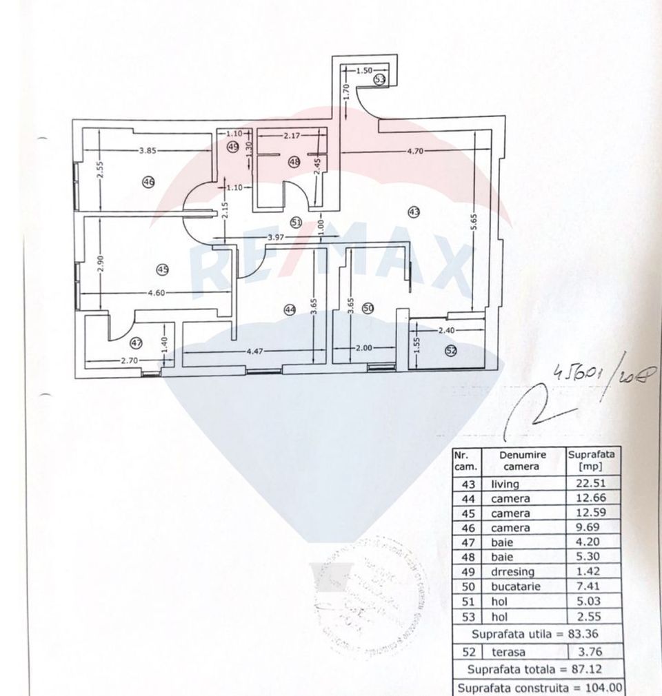 4 room Apartment for sale, Unirii area