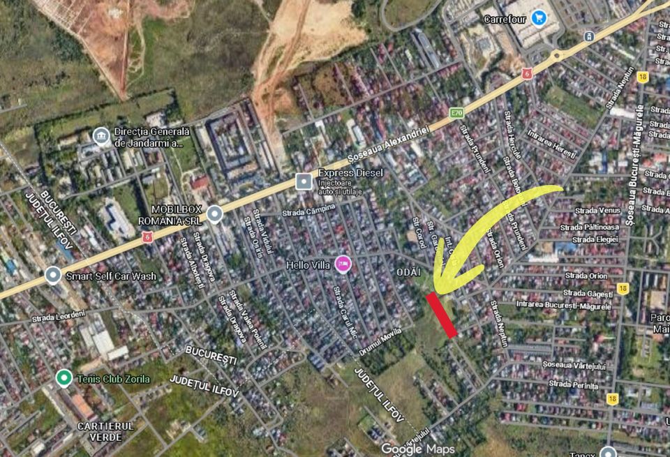 Teren 2.819 mp in Sectorul 5, sub 100 EUR/mp, dezvoltare rezidențială