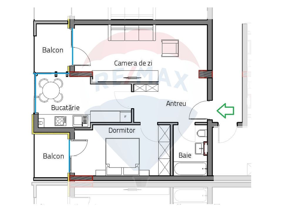 2 room Apartment for sale, Gheorgheni area