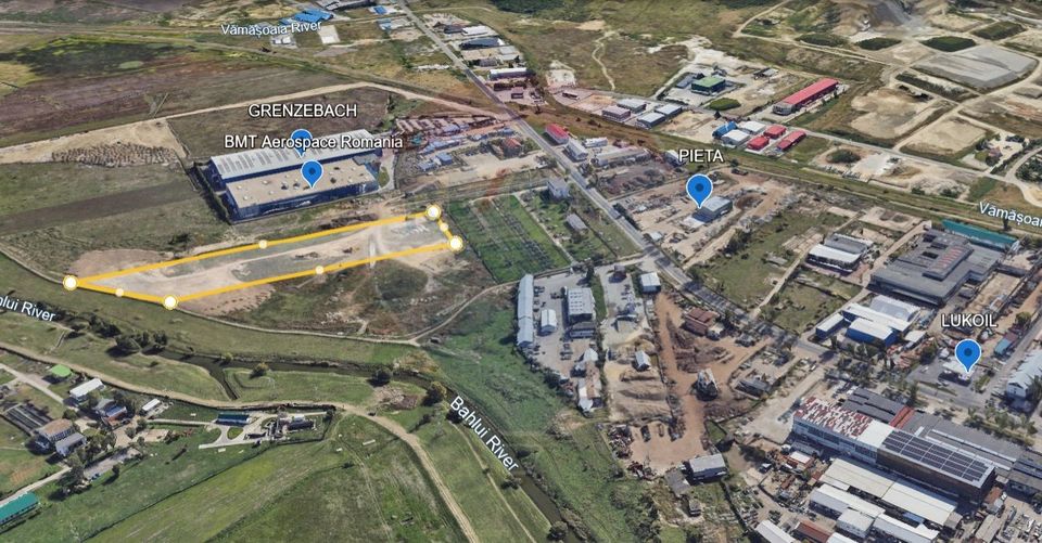Urban Land 1.2 ha for Sale, Approved PUZ – IAȘI INDUSTRIAL AREA