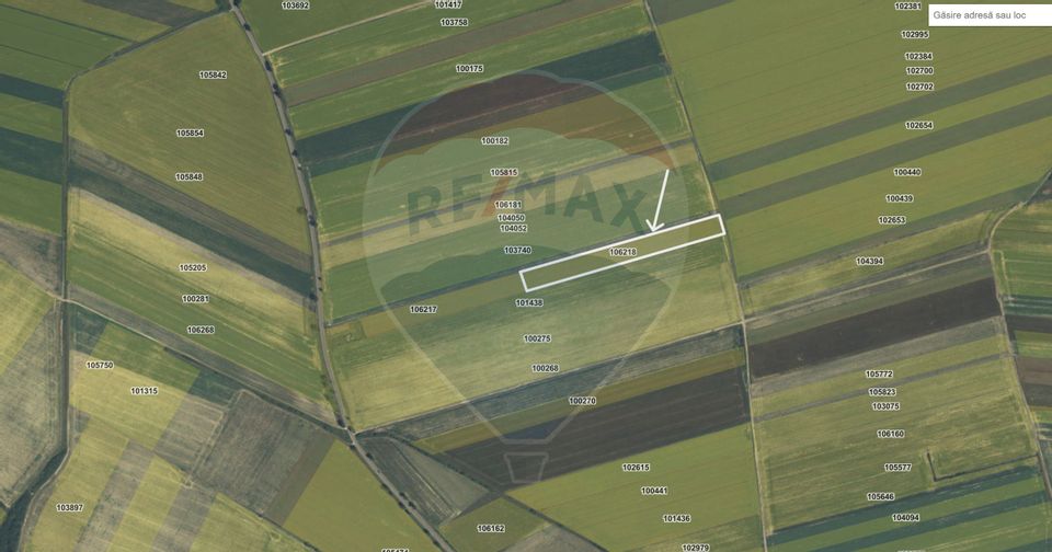 Teren extravilan arabil de vânzare – Satul Nou, comuna Hălchiu