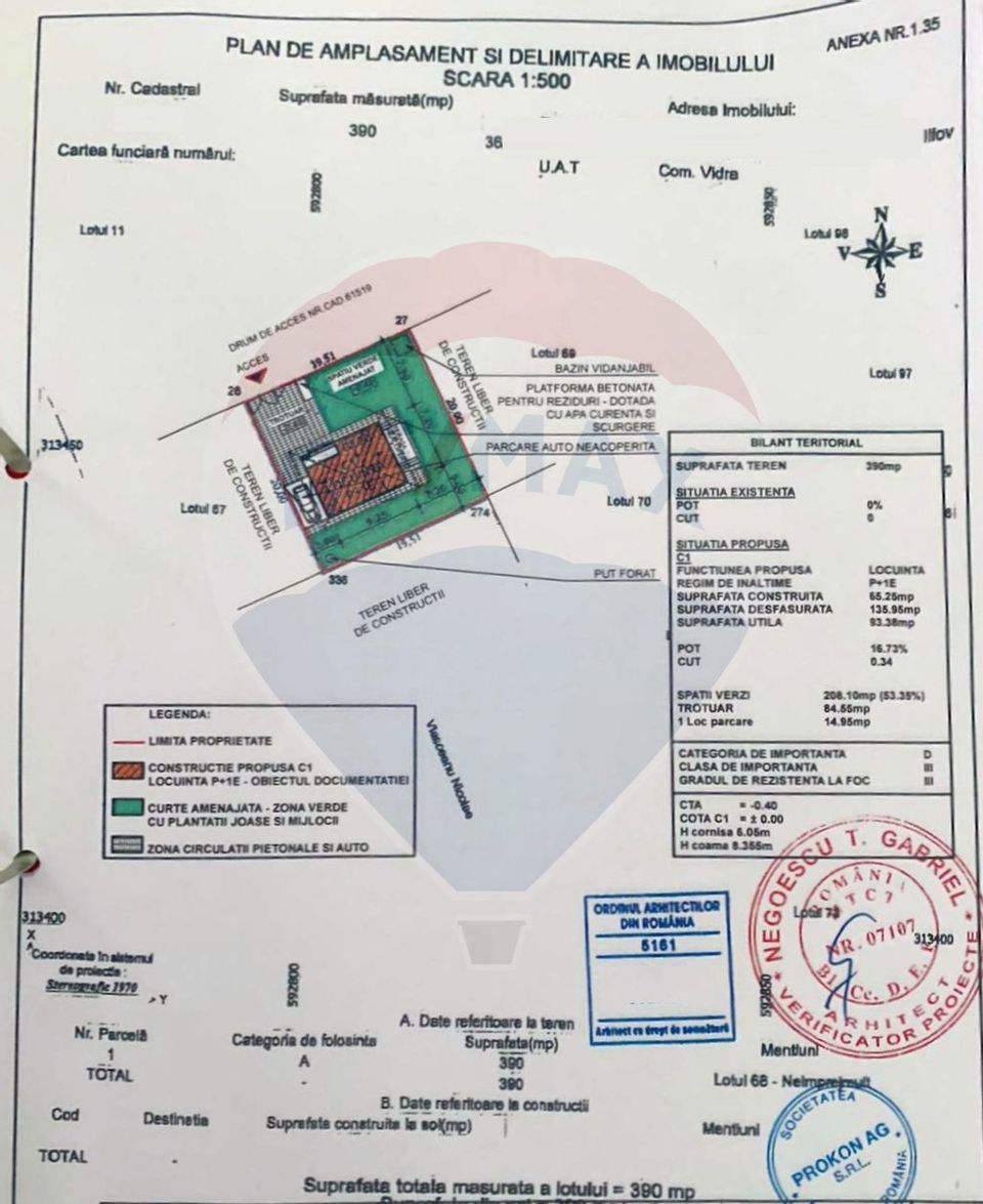 Teren de constructii 390mp str. Toamnei com. Berceni