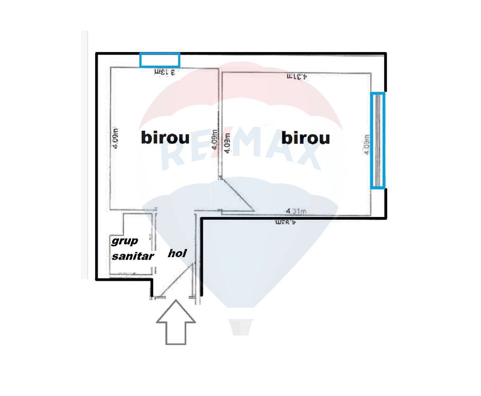 35sq.m Office Space for rent, Est area