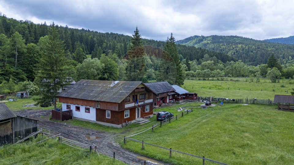 Fermă de vânzare, teren 21436 mp intravilan, Coșnea, Agăș