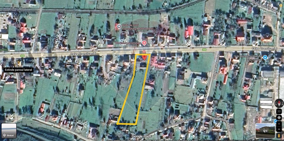 Casa 225 mp, teren intravilan 4822 mp C. Moldovenesc, Suceava