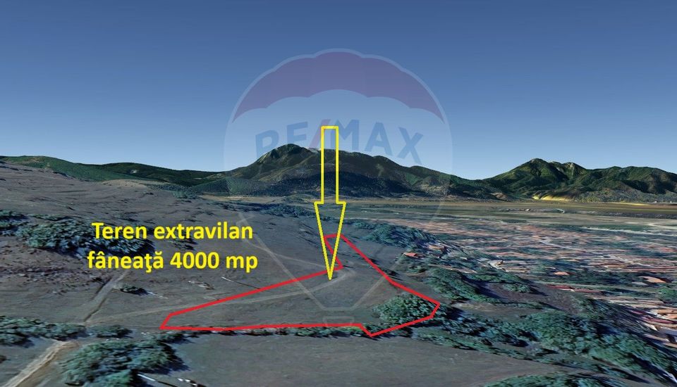 Teren extravilan, fâneaţă, 4000 mp, Tărlungeni